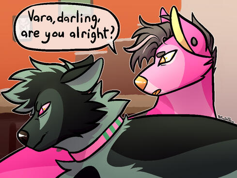 Full Shaded Halfbody with Complex Background, 2 characters - 52$